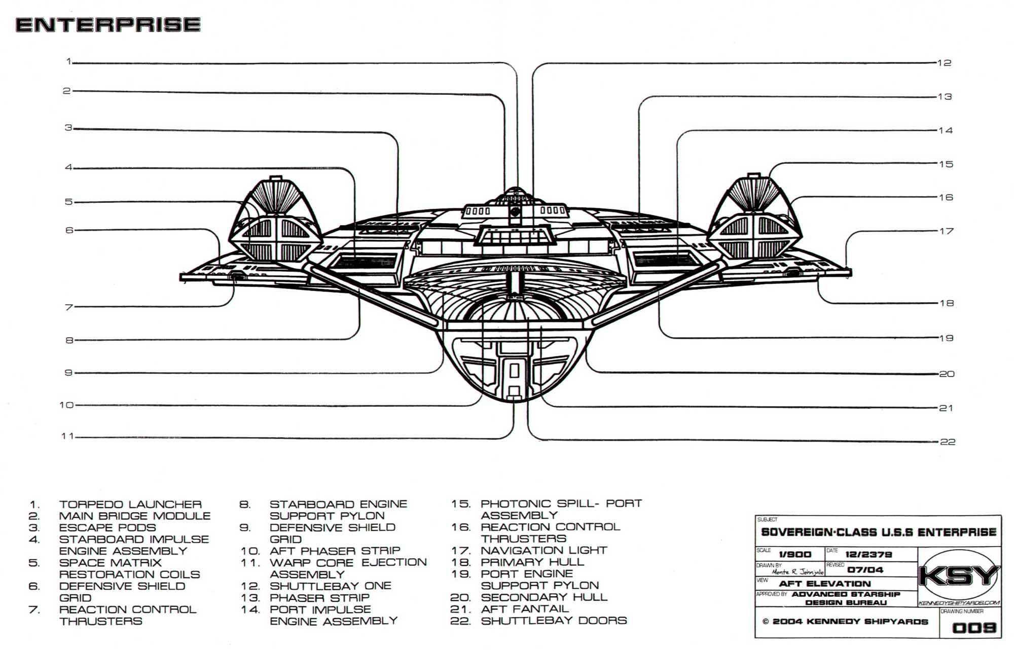 Star Trek Lcars A3  poster sovereign class enterprise 1701E 