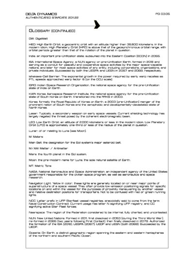 Star Fleet Starship Recognition Manual: Aphrodite Mission Spacecraft