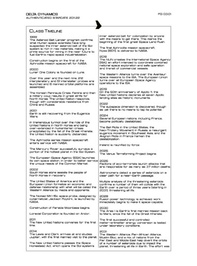 Star Fleet Starship Recognition Manual: Aphrodite Mission Spacecraft