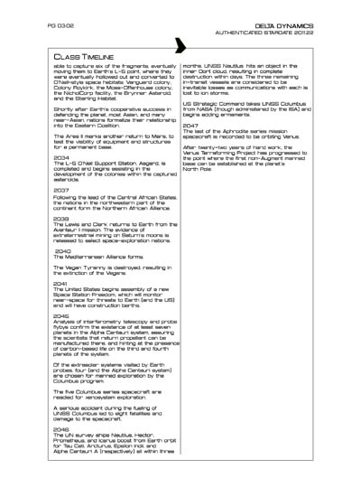Star Fleet Starship Recognition Manual: Aphrodite Mission Spacecraft