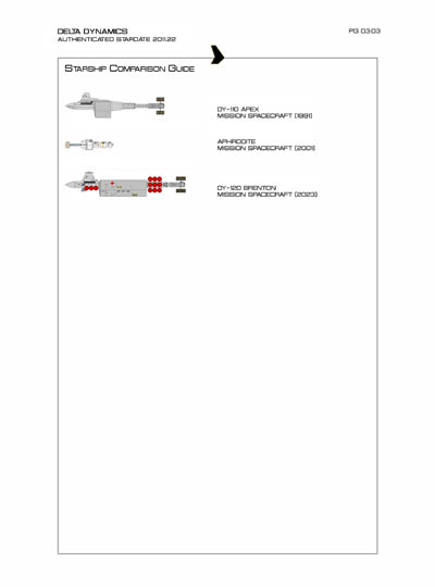 Star Fleet Starship Recognition Manual: Aphrodite Mission Spacecraft