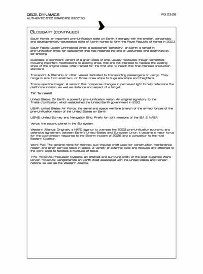 Star Fleet Starship Recognition Manual: DY Sublight Transports