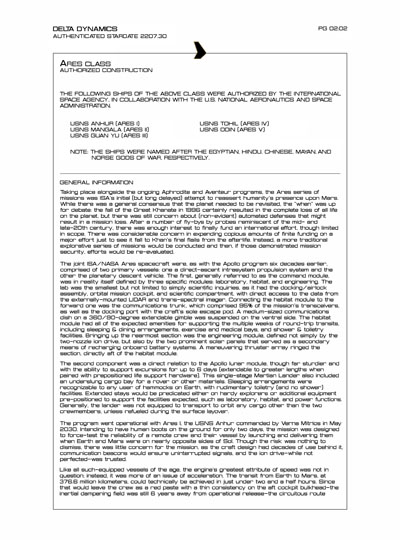 Star Fleet Starship Recognition Manual: DY Sublight Transports