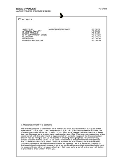 Star Fleet Starship Recognition Manual: Aphrodite Mission Spacecraft