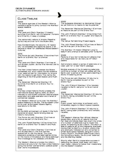 Star Fleet Starship Recognition Manual: Aphrodite Mission Spacecraft