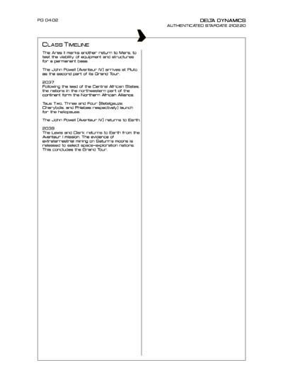 Star Fleet Starship Recognition Manual: Aphrodite Mission Spacecraft