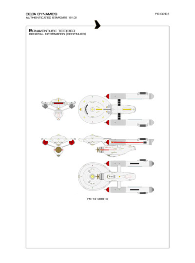 Star Fleet Starship Recognition Manual: Bonaventure Testbed