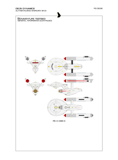 Star Fleet Starship Recognition Manual: Bonaventure Testbed