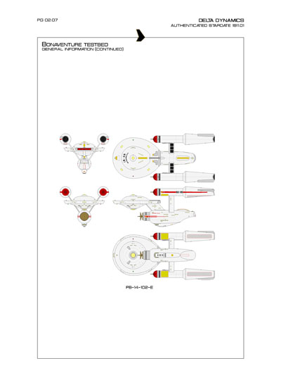 Star Fleet Starship Recognition Manual: Bonaventure Testbed