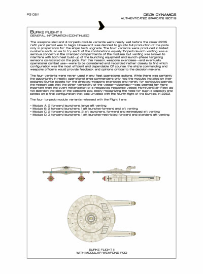Star Fleet Starship Recognition Manual: Burke Frigates