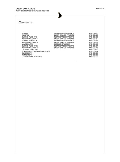 Star Fleet Starship Recognition Manual: Burke Frigates