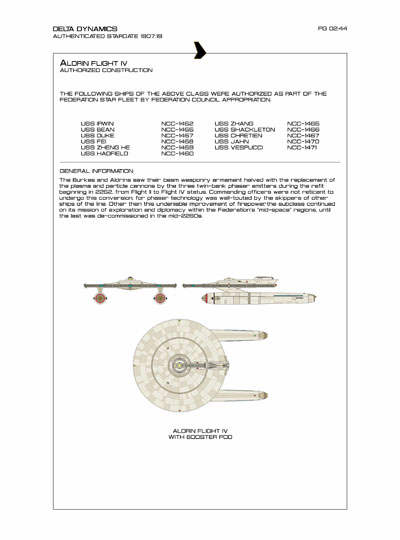 Star Fleet Starship Recognition Manual: Burke Frigates