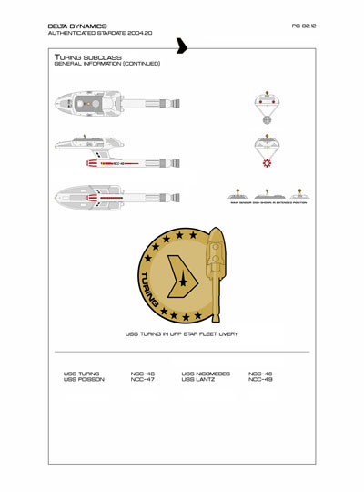 Star Fleet Starship Recognition Manual: Cavalry Light Destroyer