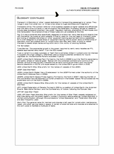 Star Fleet Starship Recognition Manual: Cavalry Light Destroyer