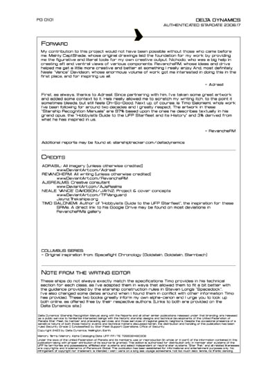 Star Fleet Starship Recognition Manual: TAU: Extrasolar Exploration Vessel
