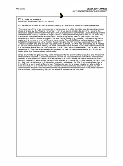 Star Fleet Starship Recognition Manual: TAU: Extrasolar Exploration Vessel