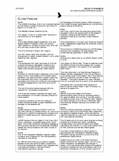 Star Fleet Starship Recognition Manual: TAU: Extrasolar Exploration Vessel