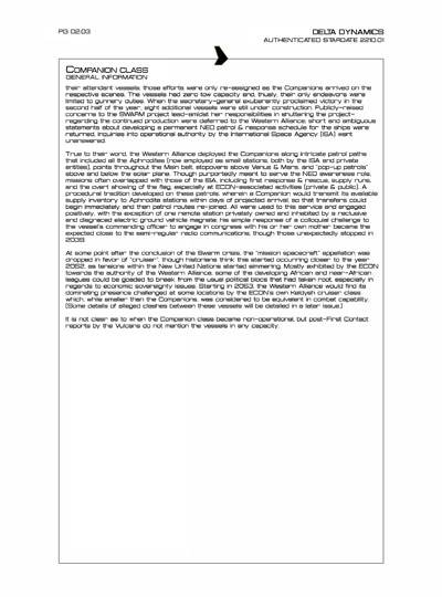 Star Fleet Starship Recognition Manual: DY Sublight Transports
