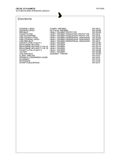 Star Fleet Starship Recognition Manual: Constitution Heavy Cruiser