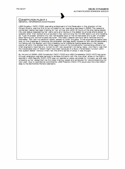 Star Fleet Starship Recognition Manual: Constitution Heavy Cruiser