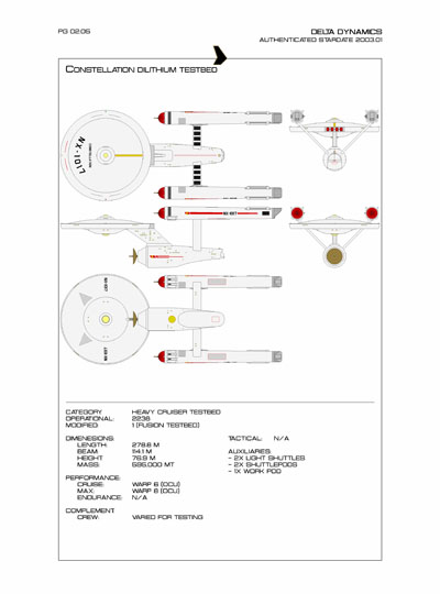 Star Fleet Starship Recognition Manual: Constitution Heavy Cruiser