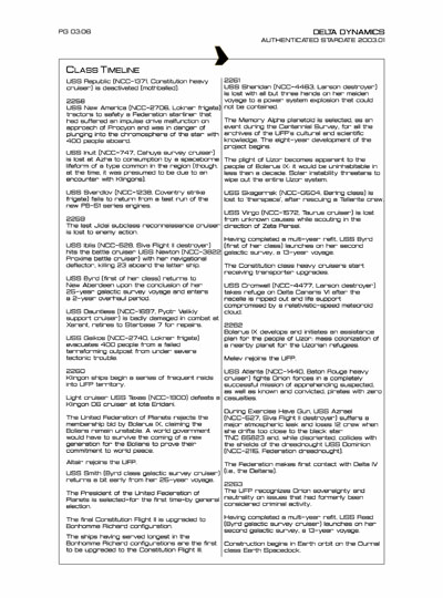 Star Fleet Starship Recognition Manual: Constitution Heavy Cruiser
