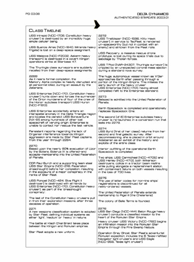 Star Fleet Starship Recognition Manual: Constitution Heavy Cruiser