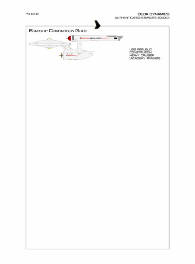 Star Fleet Starship Recognition Manual: Constitution Heavy Cruiser