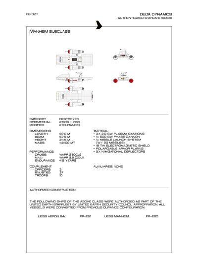 Star Fleet Starship Recognition Manual: Durance Transports