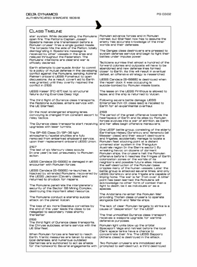 Star Fleet Starship Recognition Manual: Durance Transports