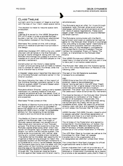 Star Fleet Starship Recognition Manual: Durance Transports