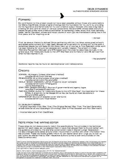 Star Fleet Starship Recognition Manual: DY Sublight Transports