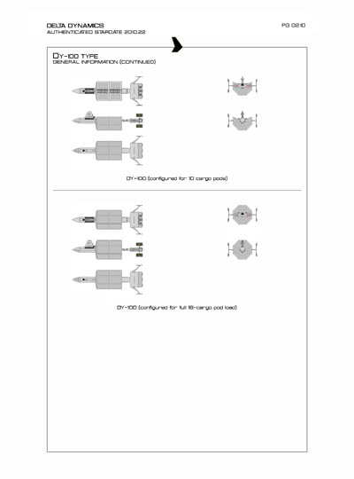 Star Fleet Starship Recognition Manual: DY Sublight Transports