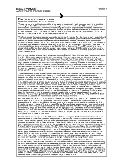 Star Fleet Starship Recognition Manual: DY Sublight Transports