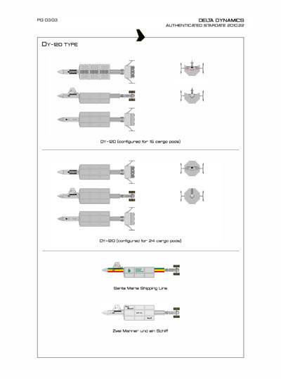 Star Fleet Starship Recognition Manual: DY Sublight Transports
