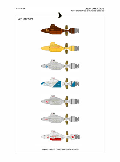Star Fleet Starship Recognition Manual: DY Sublight Transports