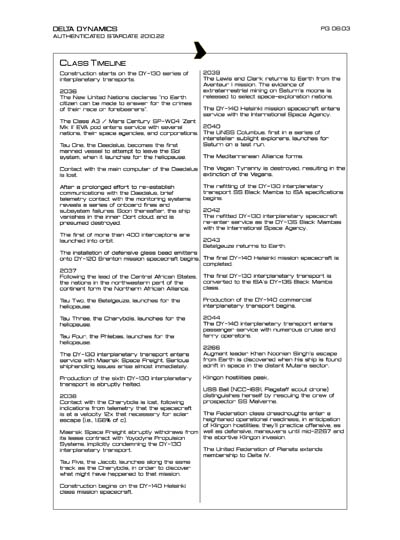 Star Fleet Starship Recognition Manual: DY Sublight Transports
