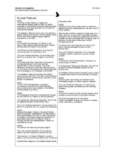 Star Fleet Starship Recognition Manual: Galileo Experimental Propulsion Ship