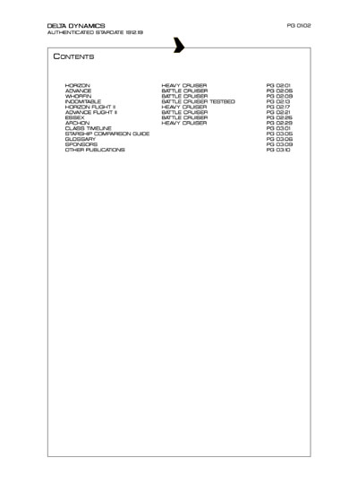Star Fleet Starship Recognition Manual: Horizon Heavy Cruiser