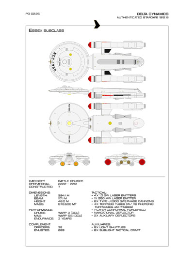 Star Fleet Starship Recognition Manual: Horizon Heavy Cruiser
