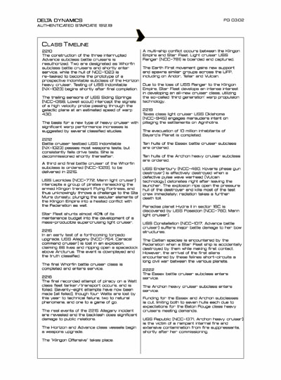 Star Fleet Starship Recognition Manual: Horizon Heavy Cruiser