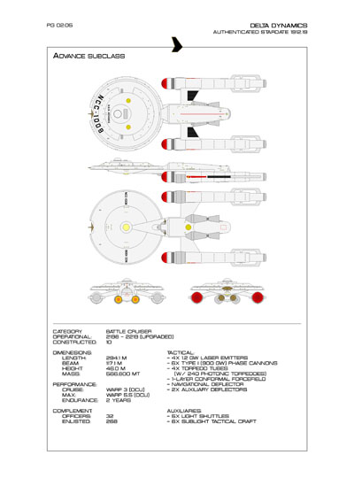 Star Fleet Starship Recognition Manual: Horizon Heavy Cruiser
