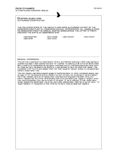 Star Fleet Starship Recognition Manual: Syracuse Destroyers