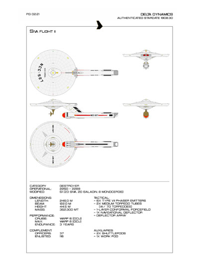 Star Fleet Starship Recognition Manual: Syracuse Destroyers
