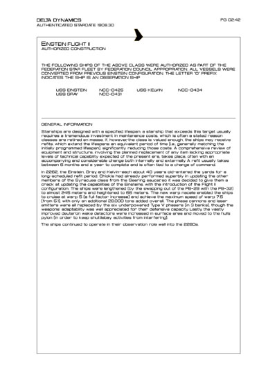 Star Fleet Starship Recognition Manual: Syracuse Destroyers