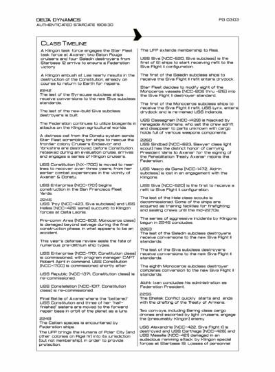 Star Fleet Starship Recognition Manual: Syracuse Destroyers