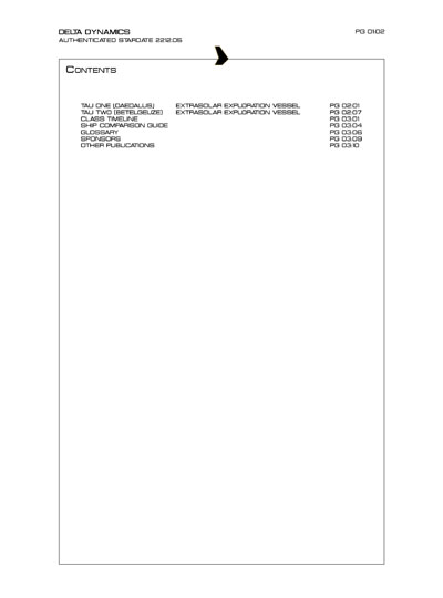 Star Fleet Starship Recognition Manual: TAU: Extrasolar Exploration Vessel