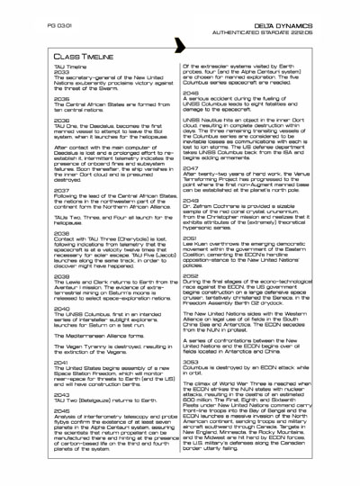 Star Fleet Starship Recognition Manual: TAU: Extrasolar Exploration Vessel