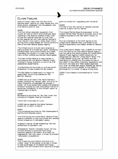 Star Fleet Starship Recognition Manual: TAU: Extrasolar Exploration Vessel