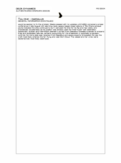 Star Fleet Starship Recognition Manual: TAU: Extrasolar Exploration Vessel